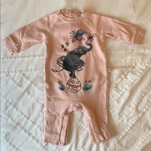 Stella McCartney Kids Pink Circus Elephant Onesie